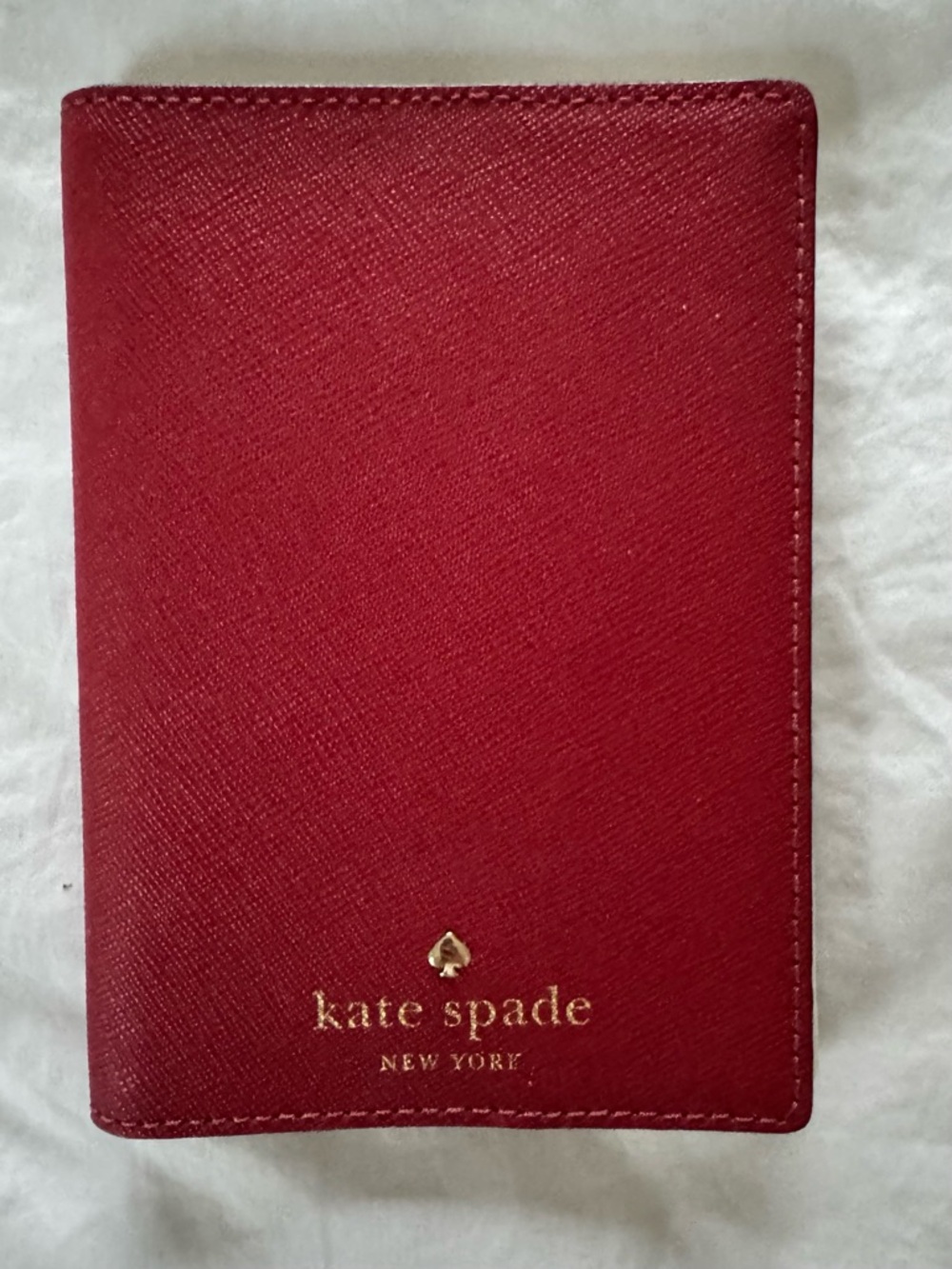 Kate Spade Leather Passport Holder. Red. Like New.